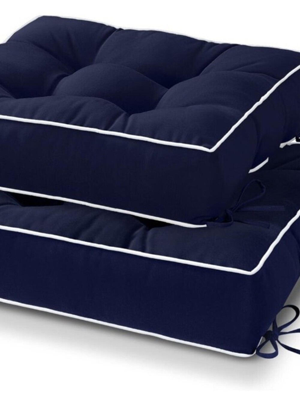 2 PACK 17X17 OUTDOOR CHAIR CUSHIONS-NAVY